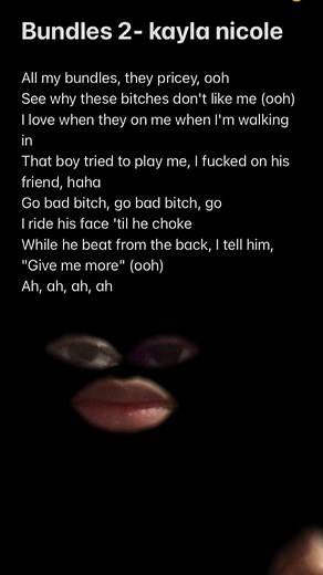 Kayla Nicole Bundles 2 Lyric Gossip Girl Song