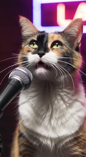 Cat Tries Standup Comedy…😂🎤🔥 #catcomedy #funnycats #standup
