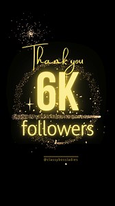 Just 2 days ago we were celebrating 5K Followers ... we're so humbled by this growth and super excited for the future! 😘❤ Thank you for 6K follows! We're doing it, ladies! 🎉 Thank you all for being a part of this empowering and vibrant community. A warm welcome to all the new members joining us on this journey. Let's continue to inspire, uplift, and grow together! 💪✨ @followers #6KFollowers #ClassyBossLadies #EmpoweringCommunity #WelcomeNewMembers #CommunityStrength #InspireUpliftGrow #Thankf