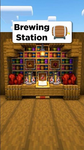 Minecraft Brewing Station🧪 #shorts