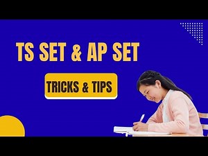 TS SET And AP SET Preparation Tips