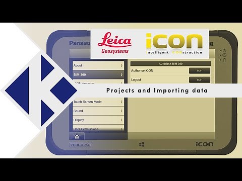 Leica iCON - Projects and Importing Data