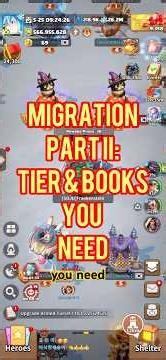 State Migration Part 2: Tier & books you need / overview in Dark War Survival #tipsandtricks #guide