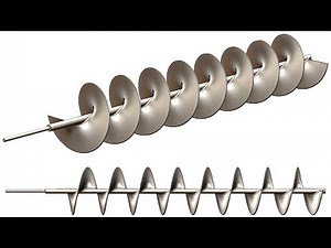 Tutorial #031 SolidWorks: screw conveyor - auger