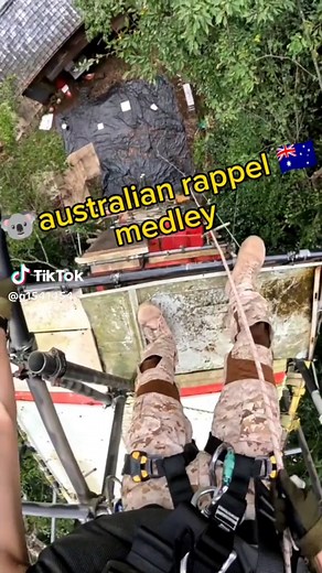 Australian Rappel Medley: Military Techniques and Skills