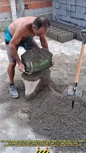 Strength in Motion: The Manual Block-Making Process