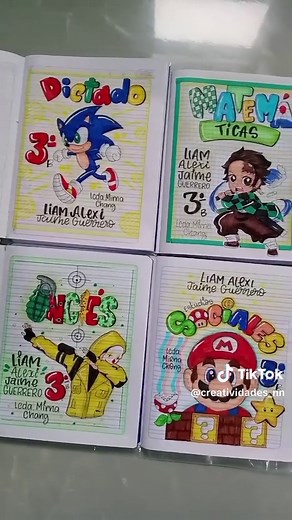 Ideas Creativas de Carátulas Escolares 2025
