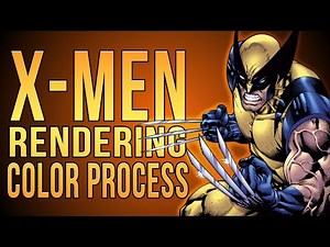 How I COLOR the X-MEN: PRO Comic Rendering Time-Lapse