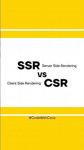 Server Side Rendering vs Client Side Rendering #ssr #csr #frontend #frontenddevelopment #reactjs #js