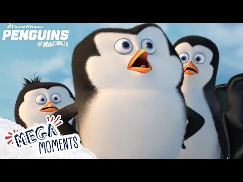 Baby Penguins BIG Adventure!! 🐧😲🌨️ | Penguins Of Madagascar | Movie Clip | Mega Moments