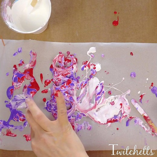 Fun with PAINT POURING for Valentine's Day. Check out this fabulous art technique for kids.. https://www.redtedart.com/easy-paint-pour-project/ More great Valentine's Art Projects here https://www.redtedart.com/valentines-great-art-projects/ | Red Ted Art