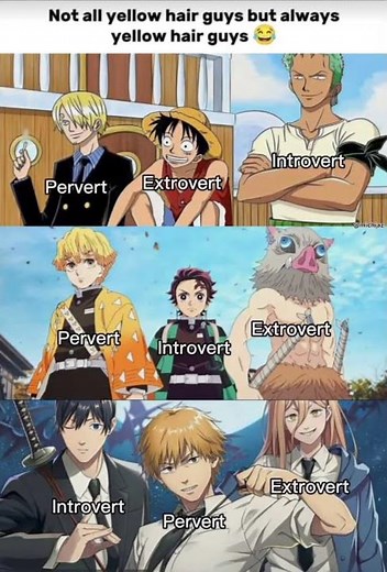 Always the Yellow Hair Guy 😂 #anime #jjk #jujutsukaisen #shorts #kny #viral #fyp
