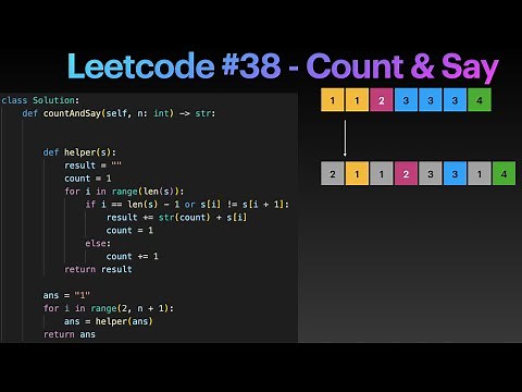 Leetcode 38 ( Count and Say)
