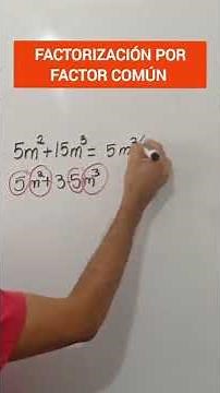 Factorización por factor Común #shorts #matemáticas #factorización