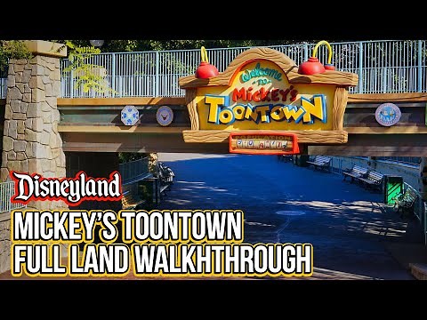 Mickey's Toontown Full Land Walkthrough at Disneyland