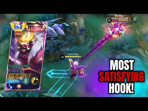 The MOST SATISFYING Franco Hooks That Destroyed My Enemies!#francohook #mobilelegends #moba5v5