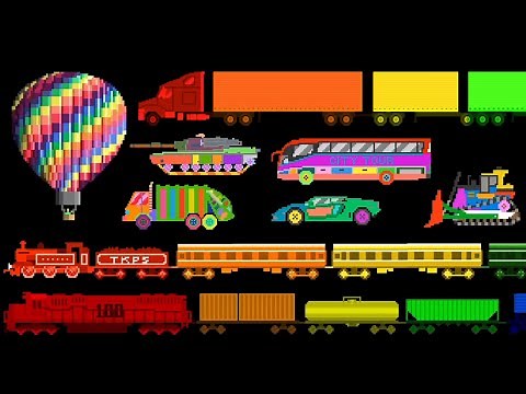 Multicolor Vehicles - ‪@TheKidsPictureShow‬
