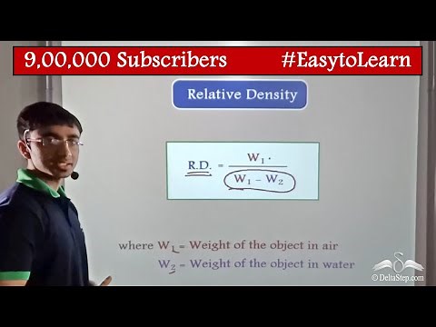 Relative Density of an Object that Sinks | Fluids | Class 9 | CBSE | NCERT | ICSE