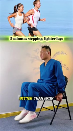 This stepping exercise can be more effective than brisk walking or running. Just five minutes after meals helps build leg strength and makes your steps feel lighter and quicker. If you want to try this exercise, comment STEP! #stepexercise #dailyexercise #legstrength #simpleworkout #bodyactivation