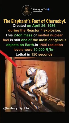 The Elephant's Foot Most Radioactive Object On Earth #facts #shorts