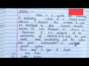 What is Aloha? | Pure, slotted aloha | Lec-15