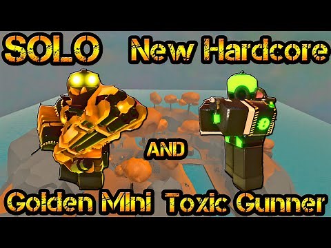SOLO New Hardcore MODE Roblox Tower Defense Simulator With Toxic Gunner