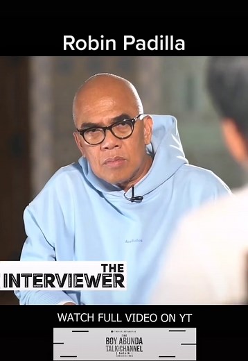 The Interviewer Presents Robin Padilla | Watch full video on The Boy Abunda Talk Channel on Youtube #BoyAbunda #TheInterviewer #RobinPadilla
