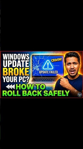 Windows Update BROKE Your PC? How to Roll Back Safely! ⏪