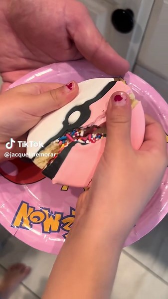 Pokeball Cookies with a Surprise Inside