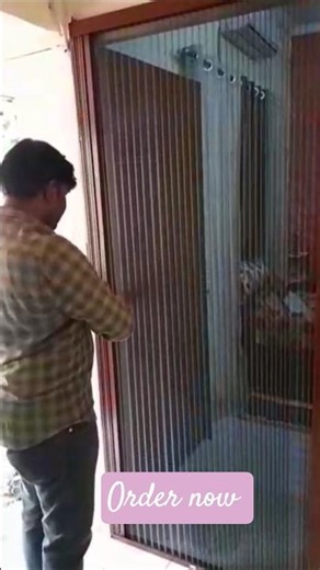 Pleated mosquito mesh for main door/mosquito net for windows #home #net #homedecor #mosque #pleated