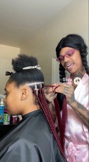 Silky Maroon Braids by Kiesha #thaspeaksfamily #braids