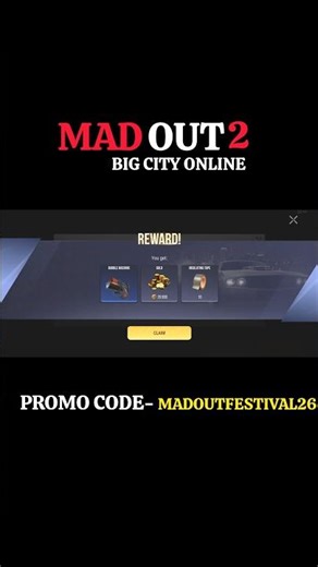 #shorts Madout2 PROMO CODE | PROMO CODE Madfestival26 | #madout2