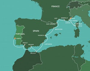 Spain & France Cruise: Seville, Malaga & Nice - Azamara (16 Night Cruise from Lisbon to Nice)