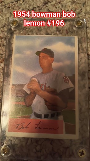 1954 bowman bob lemon #196 #oldcards #cards #money #subscribe #cardcollecting
