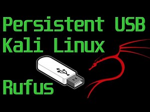 Bootable USB - Kali Linux Persistence using Rufus