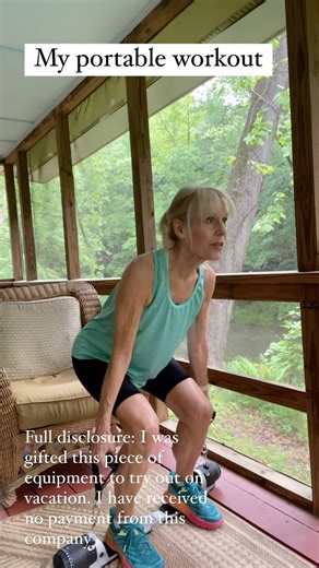 19K views · 115 reactions | So I was gifted this compact, lightweight piece of equipment by MaxPro to try out on vacation. Here I did three sets of squats, at settings 4, 8, and 12 (out of 25 max). The last set was not easy! It’s important to note that the MaxPro works with concentric resistance only. In other words, you use your strength to pull the cords away from the base. There’s minimal resistance on the way back. | Hilary Walker Miller | Facebook