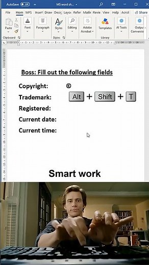 How to insert trademark, copright, Date and time in word like a pro