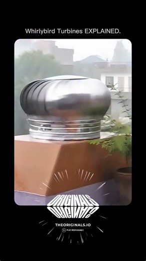 EraScope | Whirlybird turbines, also called roof turbine ventilators, are spinning metal vents commonly seen on rooftops of factories, homes, and... | Instagram