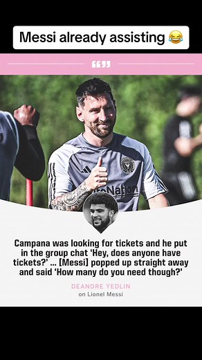 Lionel Messi Shows Team Spirit at Inter Miami