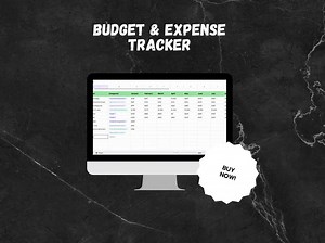 Budget & Expense Tracker | Monthly Finance Planner | Money Management | Household Budget | Editable Canva Template | Digital Download - Etsy