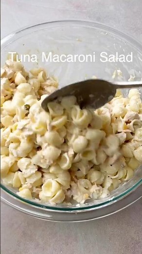 The BEST Tuna Macaroni Salad (Creamy, Easy & Meal Prep Friendly!) 🥗🔥 #recipe #easyrecipe