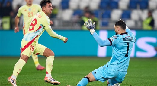 A un paso del Mundial 2026: España goleó 4-0 a Georgia