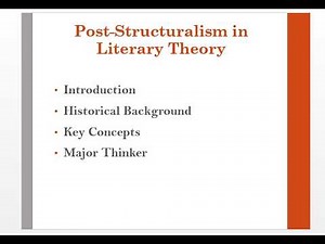 Post-Structuralism Complete Lecture | Historical Background, Thinkers & Key Concepts