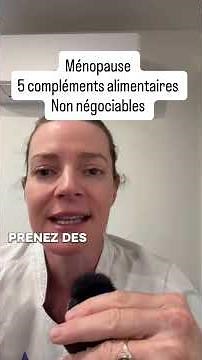 Ménopause les 5 Compléments alimentaires non négociables￼ #perimenopause #menopause