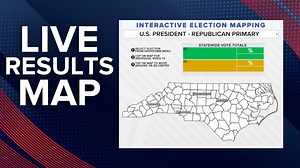 Live results map | North Carolina Primary 2024