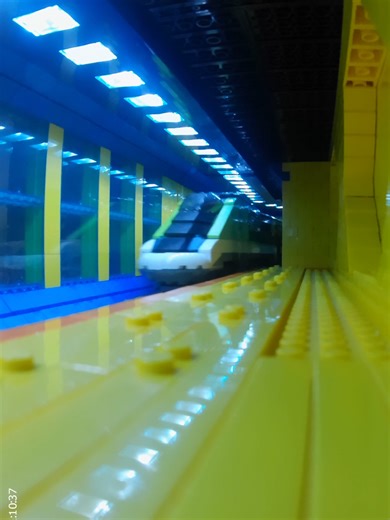 Lego metro train. #legotrain #legodiorama #legomoc #legocity #lego