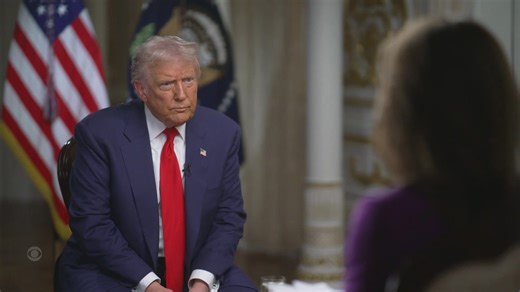 President Trump does first '60 Minutes' interview since 2020