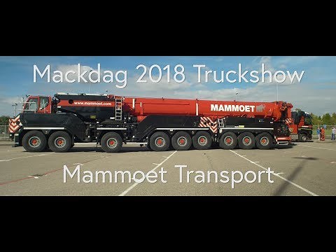 Mammoet Heavy Haulage and Cranes, Mackdag 2018 Truckshow