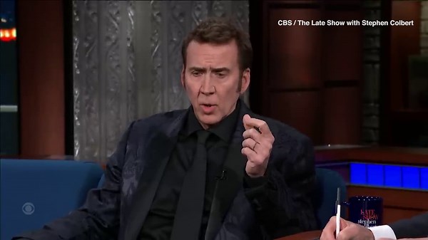 Nicolas Cage lists 'Top 5 Nic Cage Films' on The Late Show with Stephen Colbert