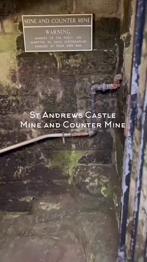 312K views · 10K reactions | St Andrews castle’s mine and...